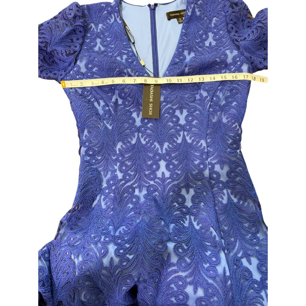 Tadashi Shoji Blue Lace Dress - Picture 6 of 9